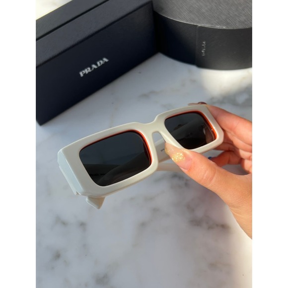 NEW Prada PR06YS Sunglasses in Talc White - Picture 4 of 7